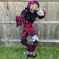 Animated 5.5ft Life-Size 3-Faced Jester SVI Halloween 2021
