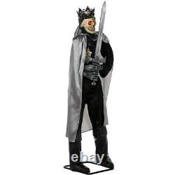 Animated 6ft Life-Size Skeleton Knight with Sword PAC Halloween 2020