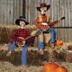 Animated Dueling Banjo Skeletons, Play Music & Phrases Halloween Decoration/pair