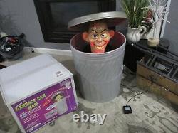 Animated Garbage Can Man Halloween Prop Extremely Rare 2006 Gemmy Spirit Working