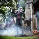 Animated Graveyard Host Prop Lifesize 8.5' Halloween Decoration Greeter