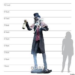 Animated Graveyard Host Prop Lifesize 8.5' Halloween Decoration Greeter