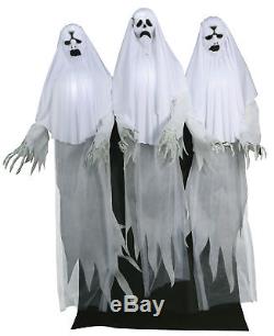 Animated Halloween Haunting Ghost Trio Lifesize Prop