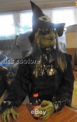 Animated Halloween WITCH Prop Life Size IVANA GET UP Rising Grandin Rd SEE VIDEO