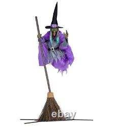 Animated Hovering Witch 12ft Halloween Props Garden Flying Witch Free Shipping