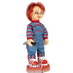 Animated LIFE SIZE Chucky Doll Good Guys Halloween Prop Haunted House Horror Box
