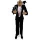 Animated Life Size Butler Halloween Prop Haunted House Raven Crow Talking 6 Ft