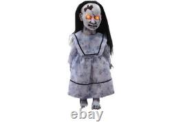 Animated Lunging Graveyard Baby Halloween Haunted House Prop Doll LED Sounds New