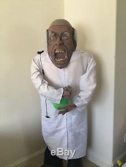 Animated Prop Lifesize Gemmy Halloween Mad Scientist Ultra Rare L@@K AT PICS