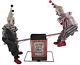 Animated See Saw Clowns Halloween Prop Haunted House Creepy Carnival Music