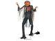 Animated Scorched Pumpkin Scarecrow Prop Fog Halloween Haunted Life Size 7 Ft