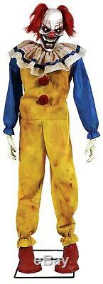 Animated TWITCHING CLOWN Halloween Prop HAUNTED HOUSE