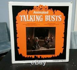Animated Talking Busts Halloween Velma and Evander Interactive 16 inch