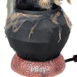 Animated Witch Child-Tastrophe With Fog Machine Prop Lifesize Decoration Cauldron