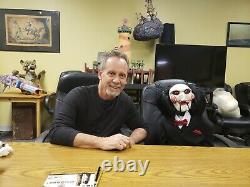 Animatronic Saw Puppet Horror Movie Prop Doll Jigsaw Billy Halloween Ooak