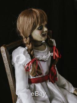 Annabelle Haunted Horror Movie Prop Dummy Doll Ooak The Conjuring Nun Halloween