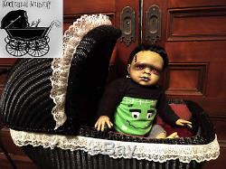 Baby Frankenstein, Reborn Doll, Halloween Prop, Classic Horror Movie, Monster