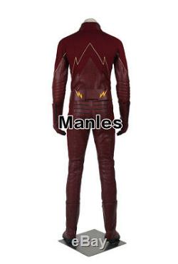 Barry Allen Cosplay Costume Superhero Halloween Outfits Comic Con Suits Props