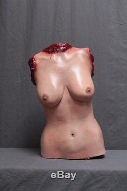 Bloody Female Torso -Haunted House Halloween Horror Prop The Walking Dead Zombie