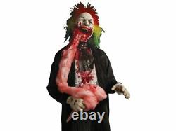 Bloody Sweet Clown Prop Animated Halloween Haunted House Circus Life Size Evil