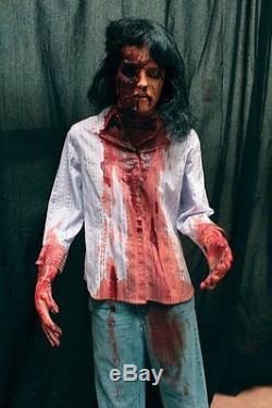 Bloody Zombie Life Size Halloween Prop & Decoration The Walking Dead Corpse