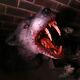 Bloody Grey Werewolf Wall Mount /with Glowing Led Eyes Vampire Haunted House Goth