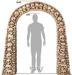 Brand New 7.5 ft. Skull and Bones Archway Home Depot Home Accents IN HAND