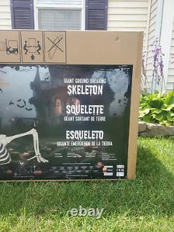 Brand New 9.2' Giant Ground Breaking Skeleton Led Eye Halloween Decoration