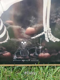 Brand New 9.2' Giant Ground Breaking Skeleton Led Eye Halloween Decoration