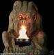 Bronze Gargoyle With Flame Gothic Lighting Statue Decoration & Halloween Prop