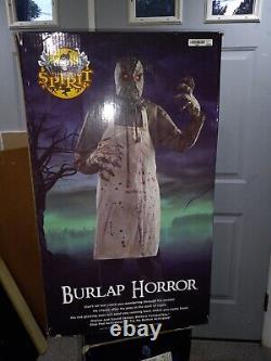 Burlap Horror Retired Spirit Halloween prop. 2018