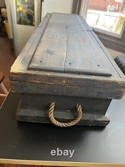 COFFIN, Halloween, Real Wood Box Late 1800's