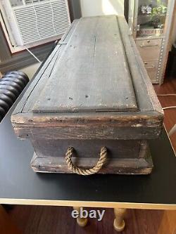 COFFIN, Halloween, Real Wood Box Late 1800's