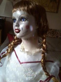 CONJURING ANNABELLE DOLL LIFE SIZE CHILD MANNEQUIN ZOMBIE PROP 44 HALLOWEEN