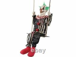 Chuckles Swinging Clown Animated Haunted House Prop Halloween Carnival Circus