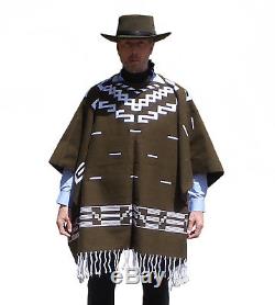 Clint Eastwood Brown Poncho Cowboy Replica Movie Prop Great for Halloween