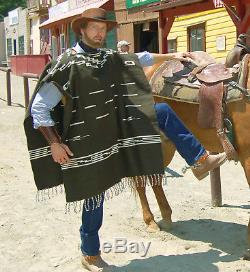 Clint Eastwood Green Poncho Cowboy Replica Movie Prop Great for Halloween