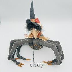 Connie Bruner Gathered Traditions Halloween Miss Spidey Witch NEW With TAG RARE