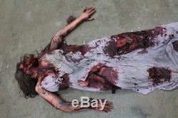 Crushed Female Body Haunted House Halloween Horror Prop The Walking Dead