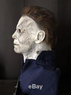 Custom 2018 Halloween Michael Myers Mask Bust/wearable Display Prop with Knife