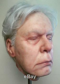 Custom Realistic Silicone Male Prop Head Film Quality Halloween Collectibles