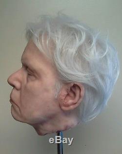 Custom Realistic Silicone Male Prop Head Film Quality Halloween Collectibles