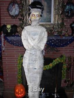 Deluxe Animated 6 Foot 3 Moaning Bride Of The Mummy Halloween Display Prop