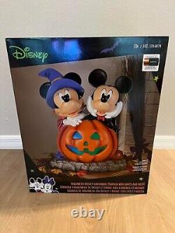 Disney Halloween Mickey and Minnie Pumpkin greeter Costco