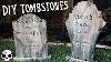Diy Halloween Props Graveyard Tombstones Made From Foam