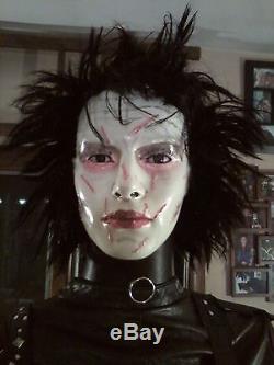 EDWARD SCISSORHANDS JOHNNY DEPP LIFE SIZE MANNEQUIN HALLOWEEN PROP ZOMBIE PROP