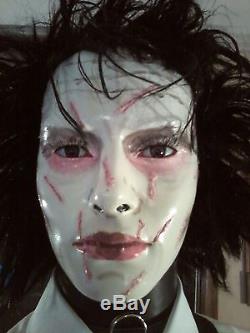 EDWARD SCISSORHANDS JOHNNY DEPP LIFE SIZE MANNEQUIN HALLOWEEN PROP ZOMBIE PROP