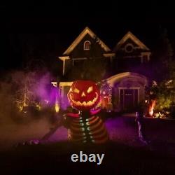 Embers Pumpkin Skeleton Black Light Reactive Ground Breaker 4' Halloween IN HAND