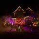 Embers Pumpkin Skeleton Black Light Reactive Ground Breaker 4' Halloween In Hand