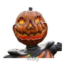 Embers Pumpkin Skeleton Black Light Reactive Ground Breaker 4' Halloween IN HAND